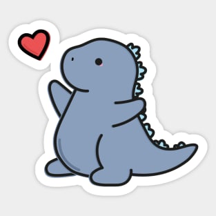 Cute Laser Lizard Sticker